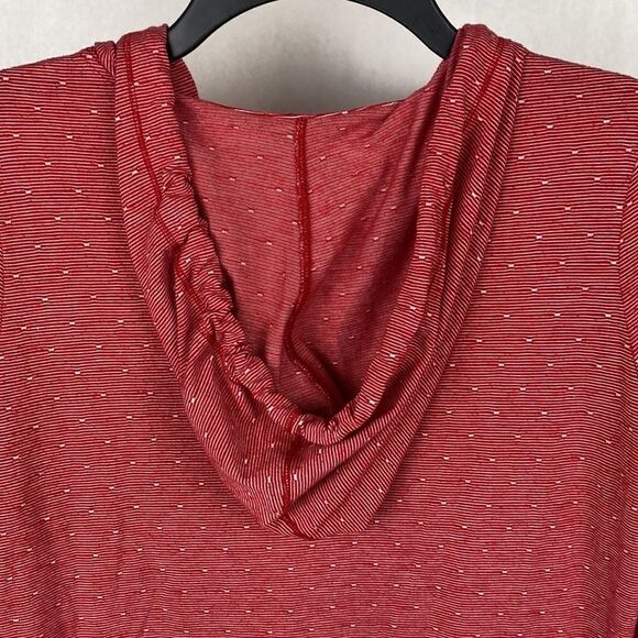 MAY by Marc New York Performance Pullover Hoodie Medium Lightweight Red White - Picture 6 of 10